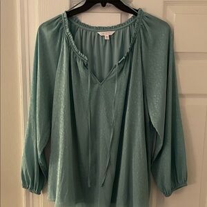 LC Lauren Conrad Seafoam Blouse
